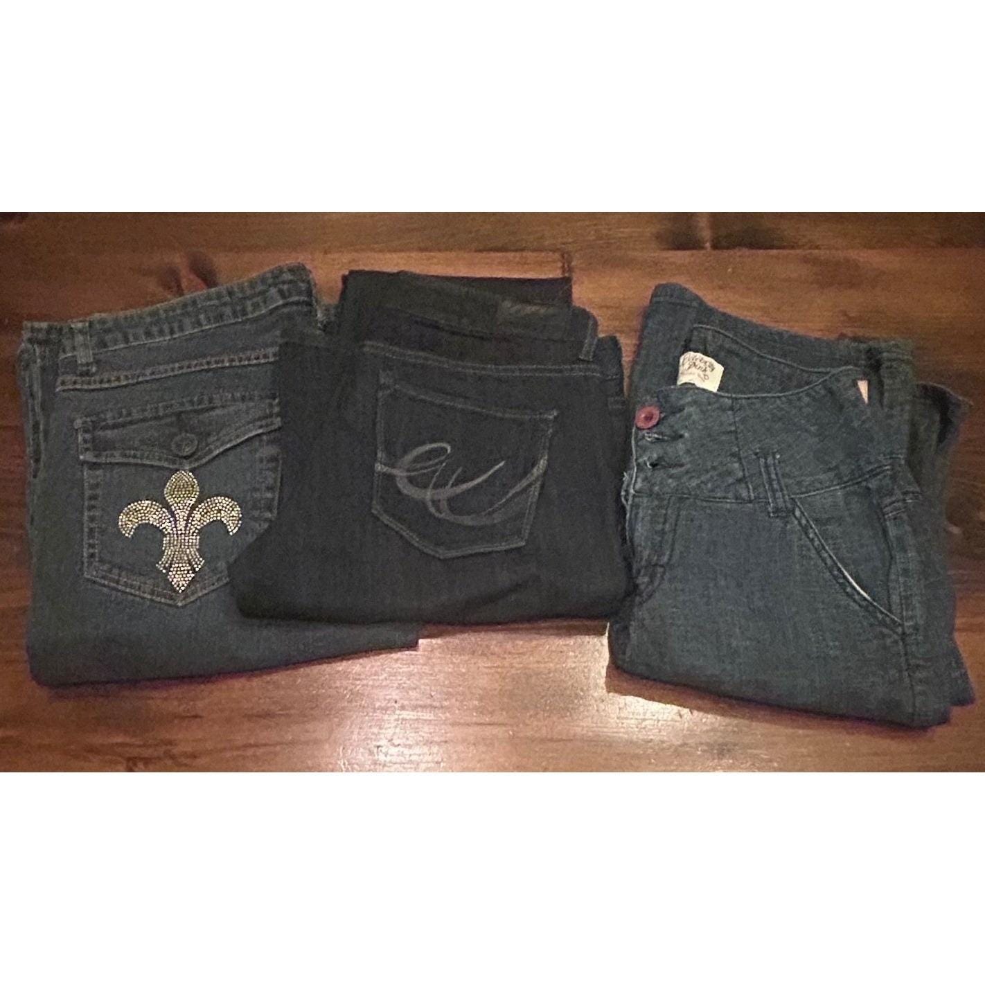 Y2k rhinestone jeans - Etsy 日本