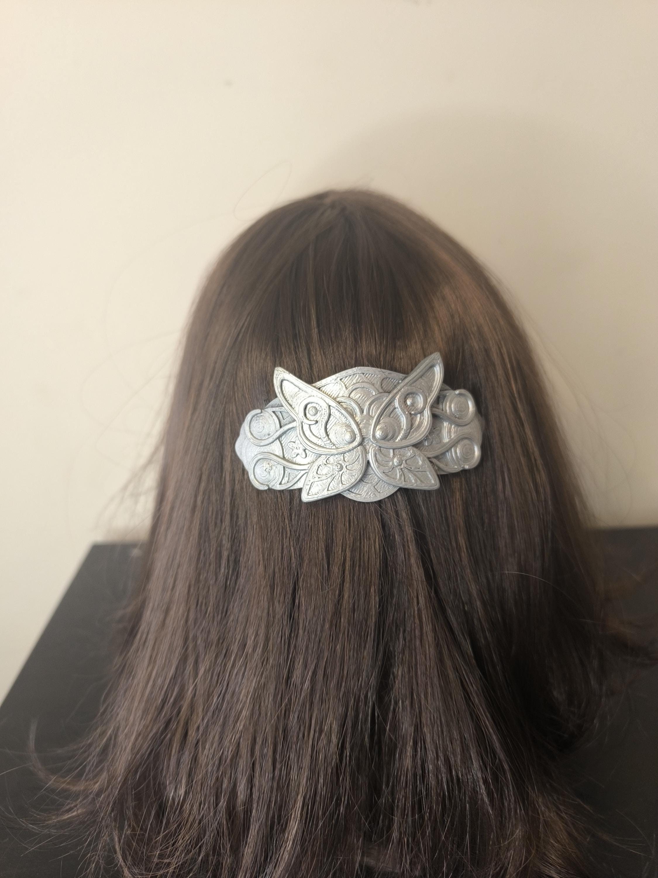 Anime Fern Hair Clips Silver Butterfly Hair Ties Cosplay Halloween Accessories Anime Frieren At The Funeral Fern Cosplay Hairpin Women  main image 2