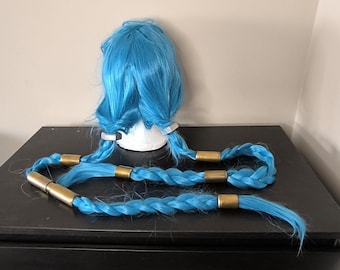 Acessórios para cabelo Jinx Cosplay Traje Arcano League of Legends