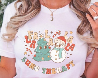 Respiratory Therapist Christmas Shirt: Lung Therapy Tee