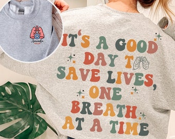 Personalized Respiratory Therapist Sweatshirt: RT Nurse Gift