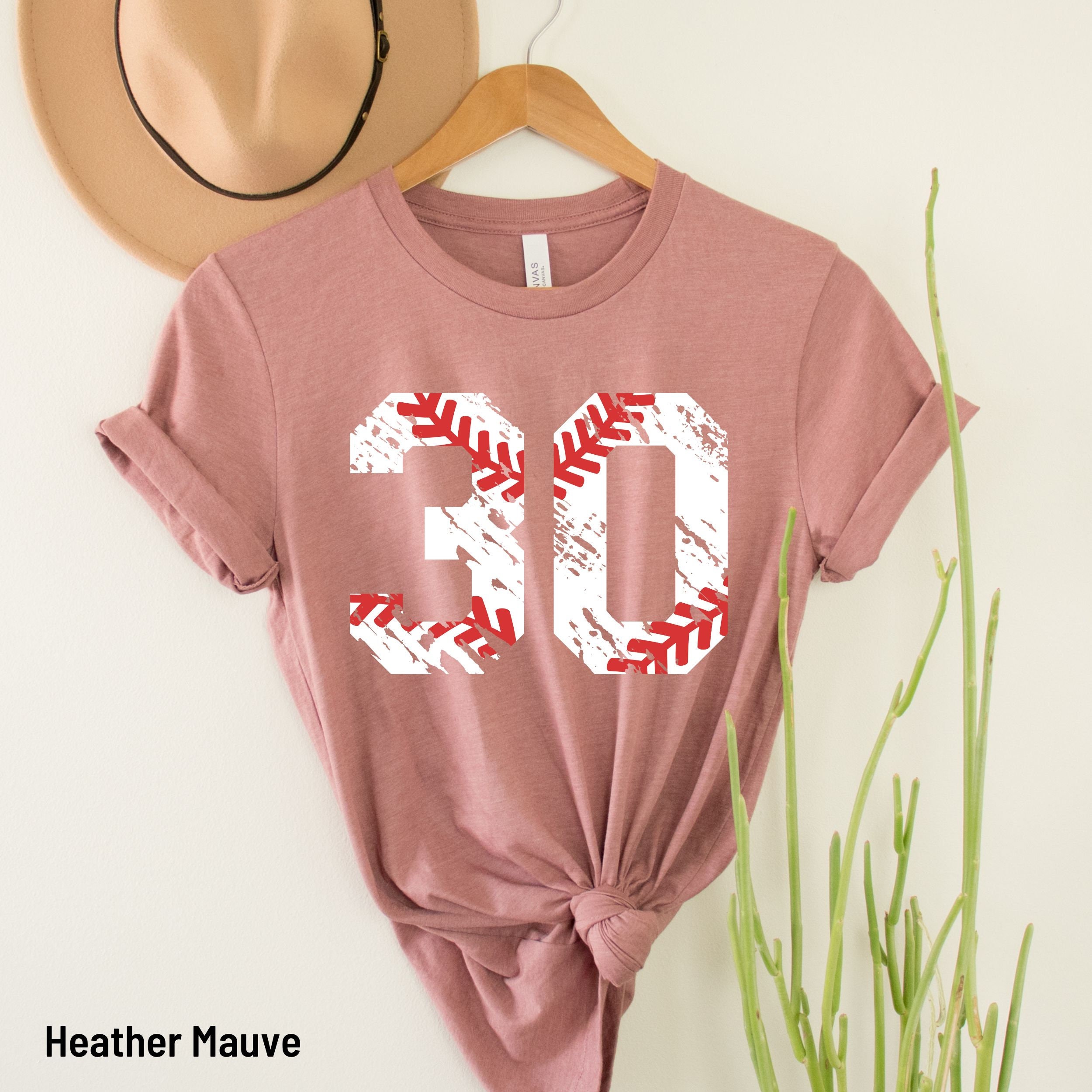 Personalized Baseball Numbers Tee, Custom Baseball Mom Shirt, Women's