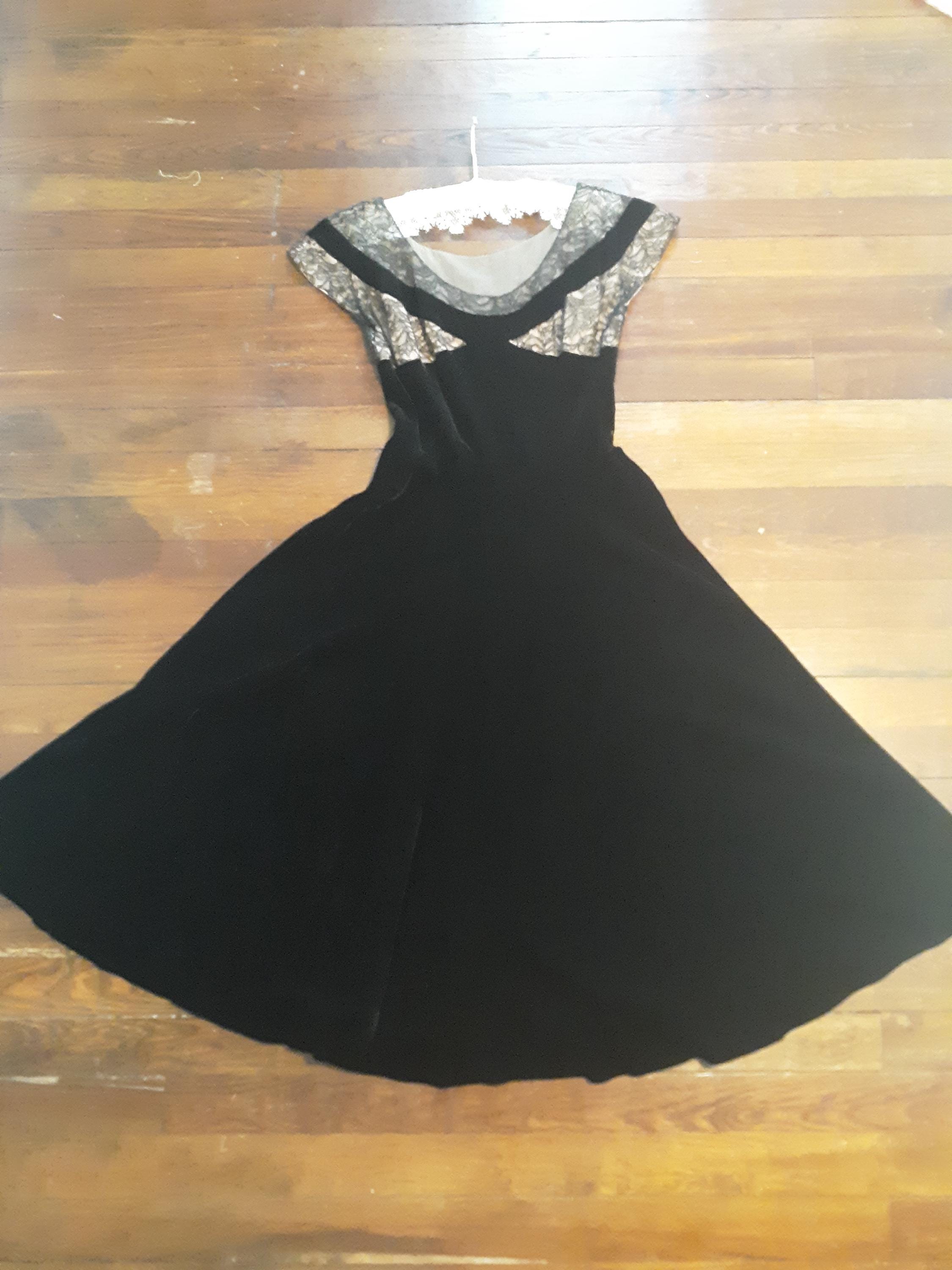 1950s Black Lace Dress - Etsy 1950s Black Lace Dress - Etsy
