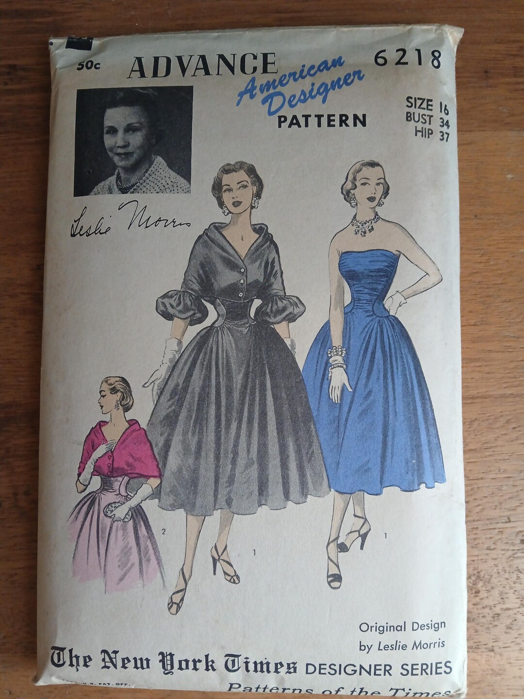 Advance American Designer Sewing Pattern 6218, Leslie Morris, Formal ...
