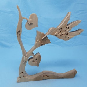 Hummingbird Wooden Standing Puzzle