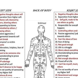 Tabel rugreflexologie voor acupunctuur en massages