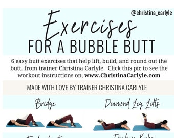 EXERCISES For A BUBBLE BUTT