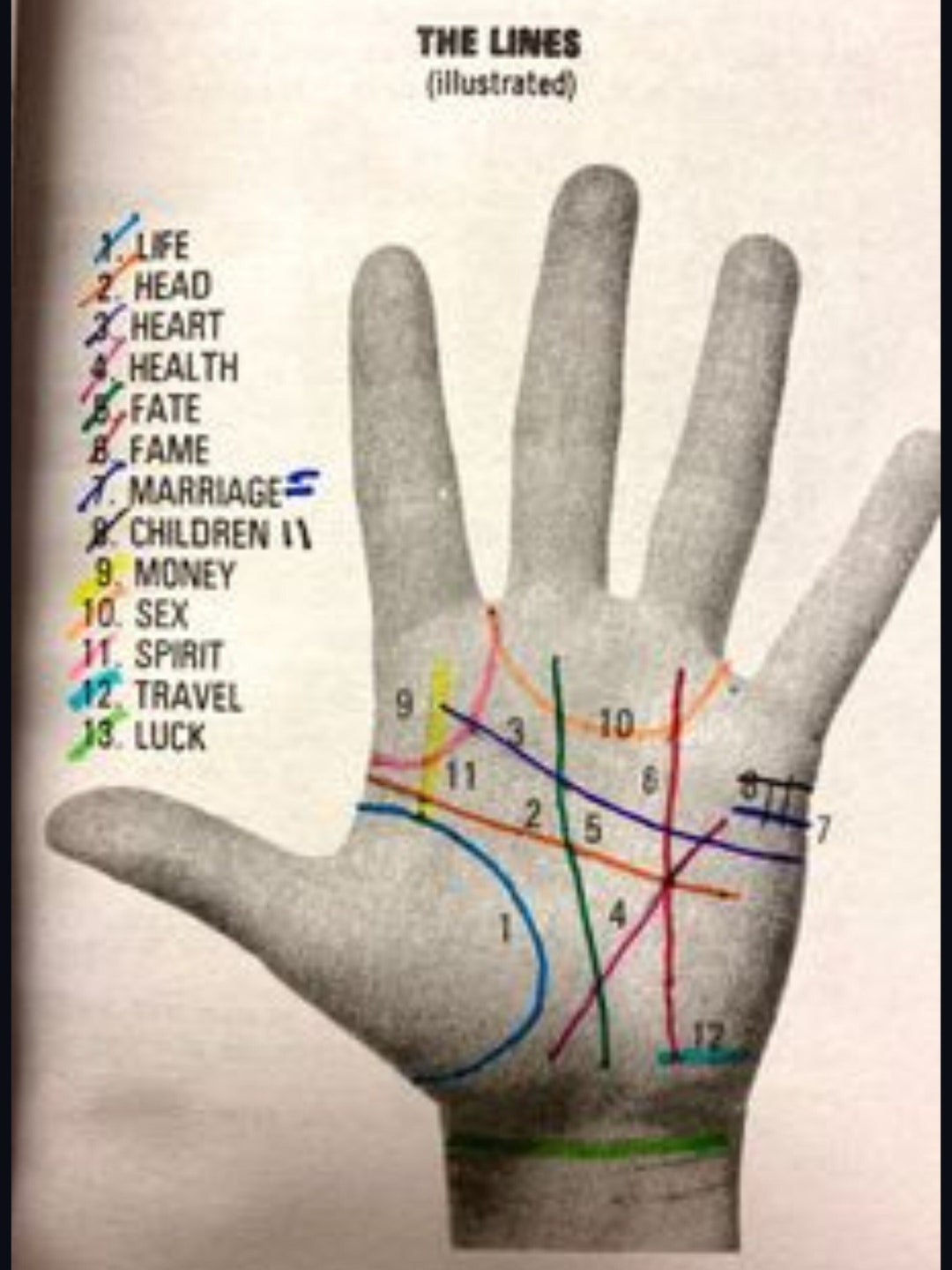 PALM READING LINES How to Read Palms, Spirituality, Fortune Telling and ...