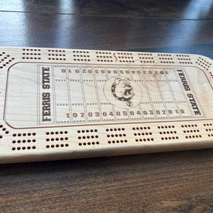 Cribbage Board - Sports theme - custom cribbage board