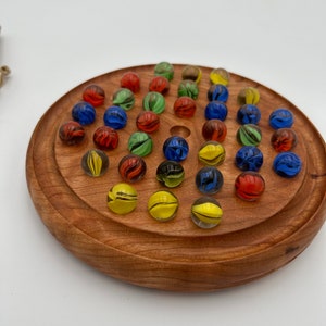 Solitaire Marble Game - 7 Inch - Etsy