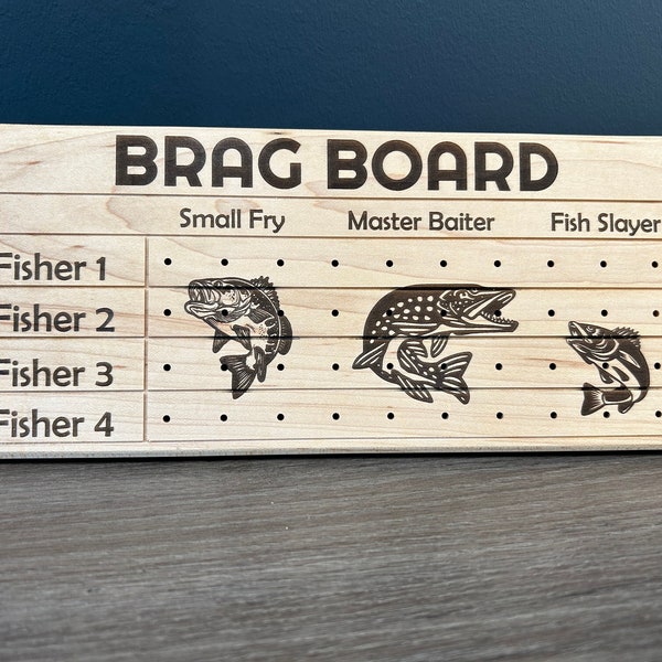 Fishing Brag Board Etsy