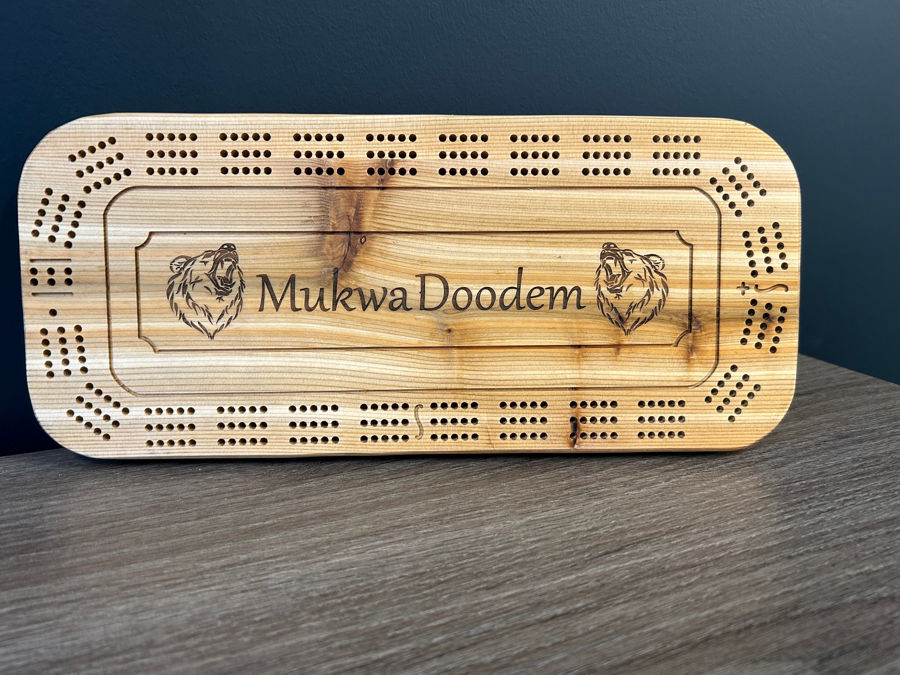 Cribbage Board - Laser Engraved- Custom Game - Etsy
