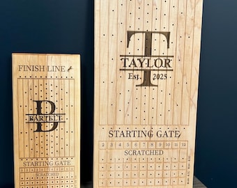 Custom Engraved Horse Racing Game - Small / Travel Size