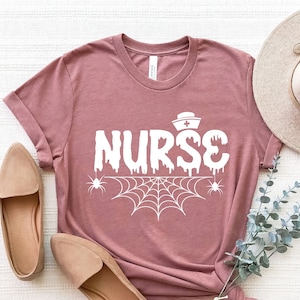Halloween Nurse Shirt, Halloween Shirt, Fall Nurse T-Shirt, Fall Nursing Tee, Halloween Nursing Shirt, Nurse Shirts, Nurse Fall Shirt, Nurse