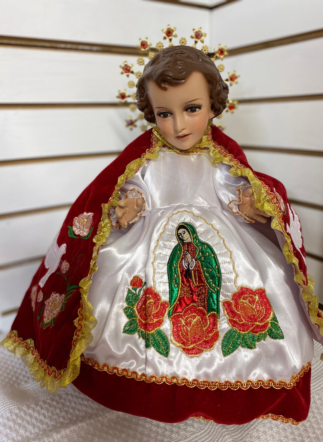 Vestido Bordado Nino Dios, Virgen De Guadalupe, Traje Para Nino