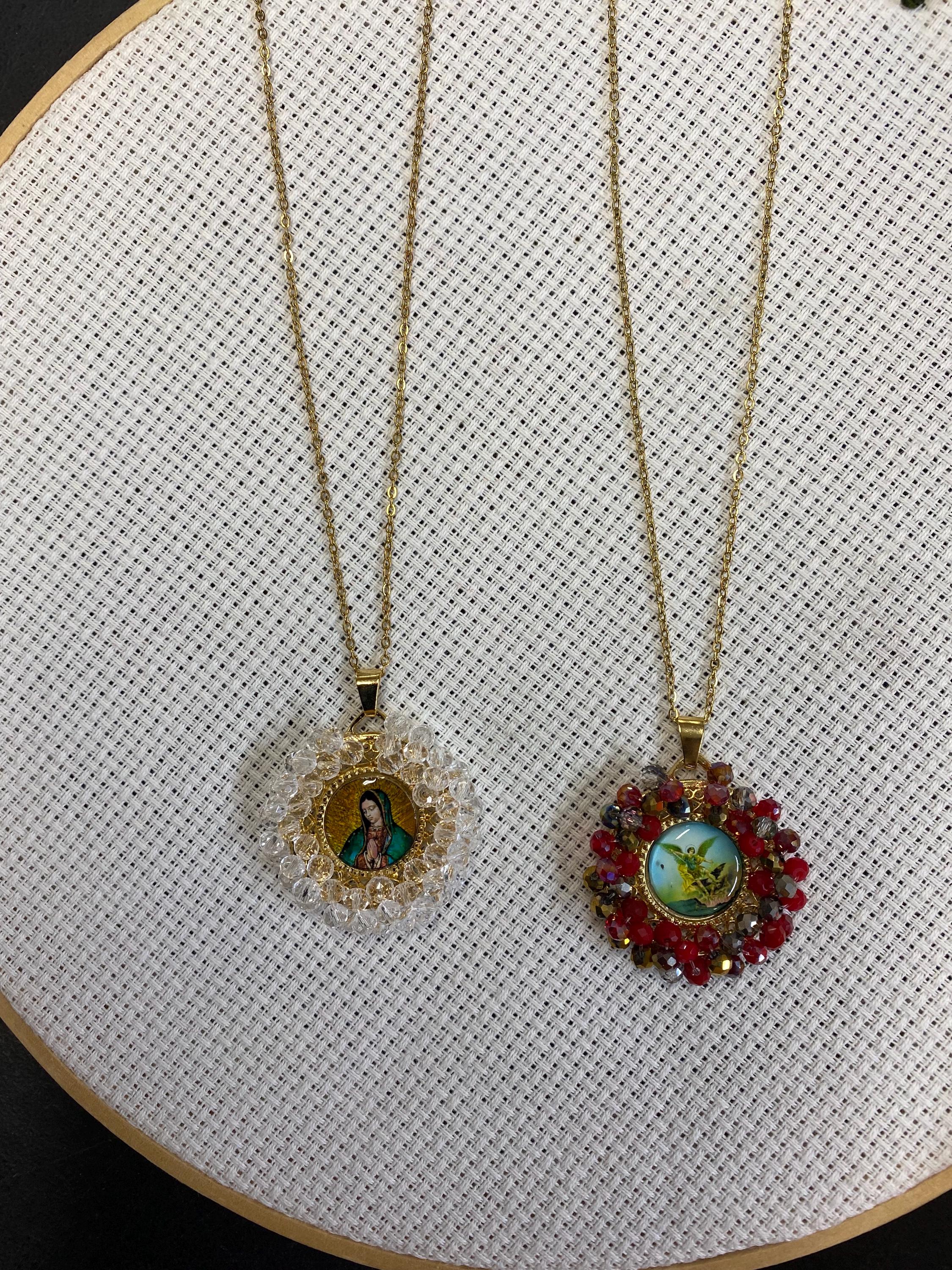 Collana Con Ciondolo Di San Michele In Oro 18 Carati - Foto 6