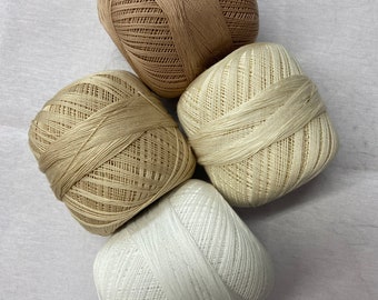 Hilo mercerizado omega crochet de algodon- mexico- hilaza- tejer-omega crochet yarn all cotton- grosor 10 y 30- mexico-hilaza para tejer