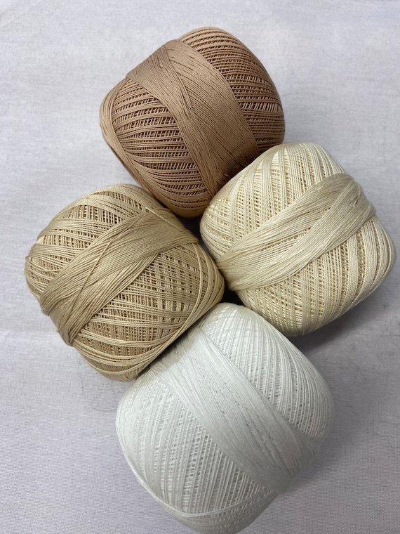 Fil De Coton Spécial Crochet Et Amigurumi 55 M - Beige à Prix