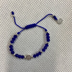 pulsera ajustable con medalla de San Benito, Pulsera de San benito, St. Benedict charm bracelet, pulsera para proteccion contra el mal