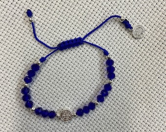 pulsera ajustable con medalla de San Benito, Pulsera de San benito, St. Benedict charm bracelet, pulsera para proteccion contra el mal