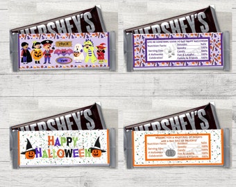 Frankenstein Halloween Candy Bar Wrapper Printable Laurie - Etsy