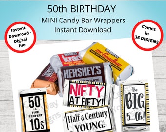 50th Birthday Candy Buffet - Etsy