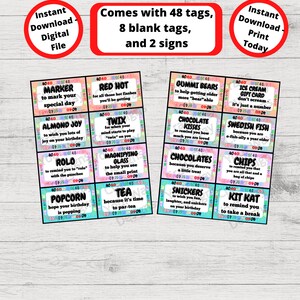 40th BIRTHDAY Survival Kit, 40th Birthday Care Package, Gift Tags ...