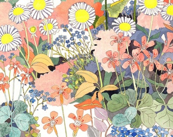 Daisy - Giclee Print, watercolour, art