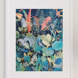 Giclee Printunframed Night Fern Garden by Fiona Cristante image 2