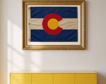 Colorado Flag Print- CO Wall Art- Rocky Mountain Home Decor- Colorado State Flag Poster-Download