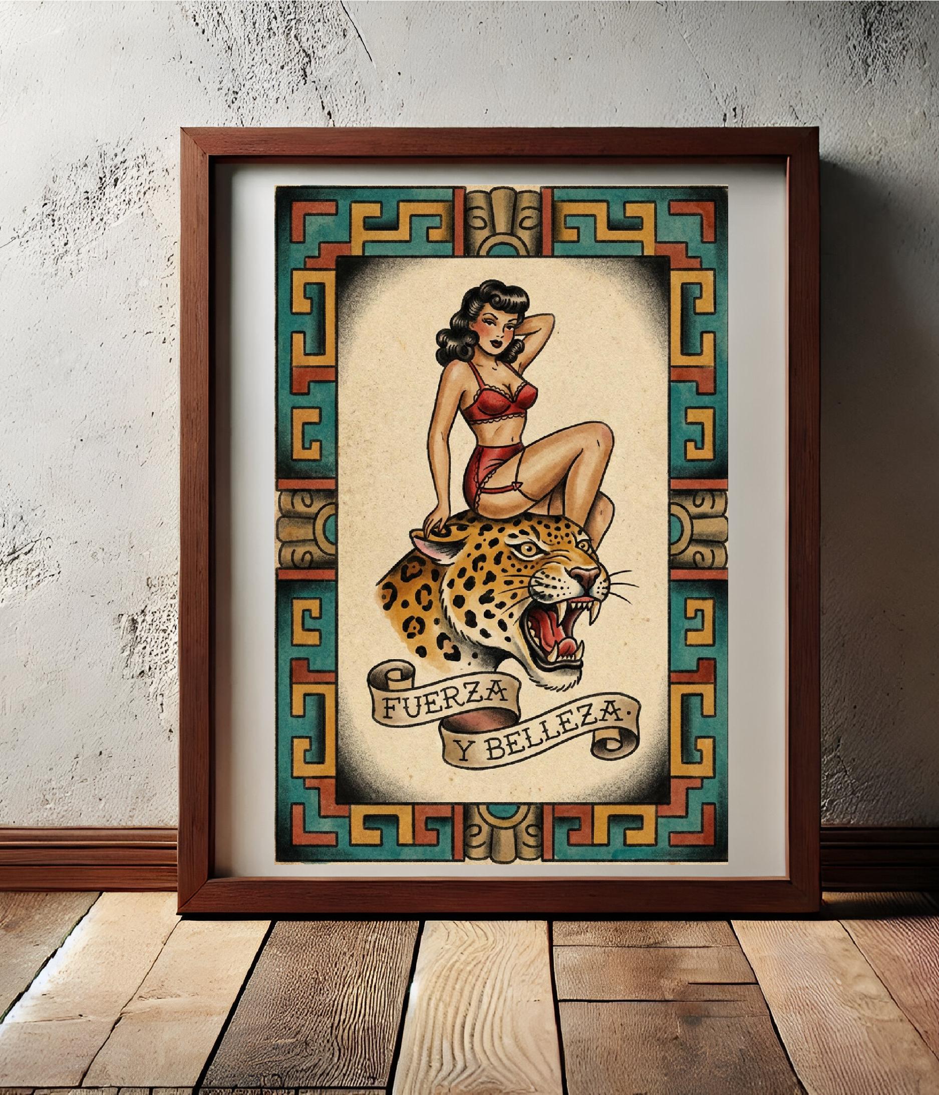 チカーノ　アート　ポスター　タトゥー　LA 西海岸　コレクション Chicano posters - Etsy 日本