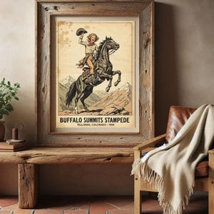 Rodeo Poster Western Cowgirl Home Decor Download