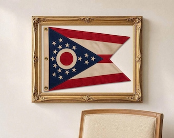 State Flag of Ohio- Ohio Home Decor- Ohio Pride Wall Art Download