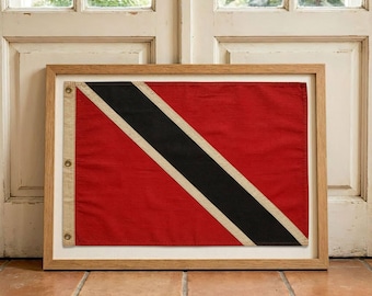 Trinidad and Tobago Flag Print- Caribbean Wall Art- T&T Home Decor- Island Carnival Flag Print- Download
