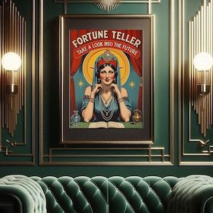 Fortune Teller Vintage Inspired Mystic Home Decor Download