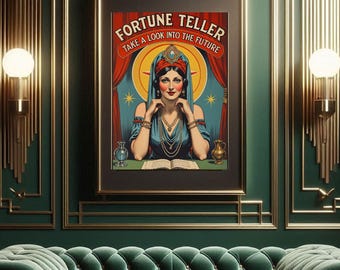 Fortune Teller Vintage Inspired Mystic Home Decor Download