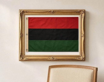 Vintage Pan-African Flag Print- Liberation Wall Art- Black Heritage Decor- Cultural pride Poster- Download