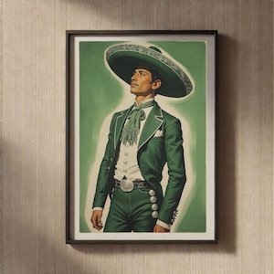 Mexican Charro Vintage Inspired Vaquero Art