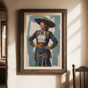 Escaramuza Charra Wall Art Hacienda  Home Decor