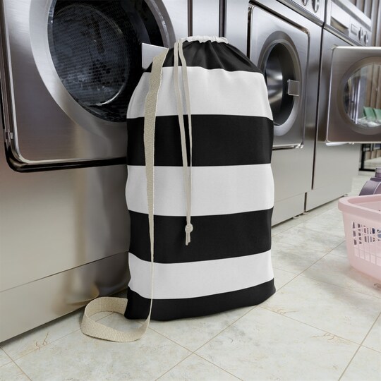 Striped Laundry Bag