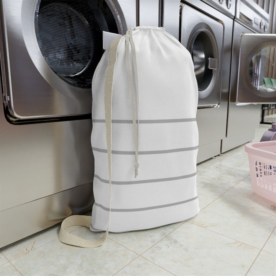 Thin Stripes Large Laundry Bag