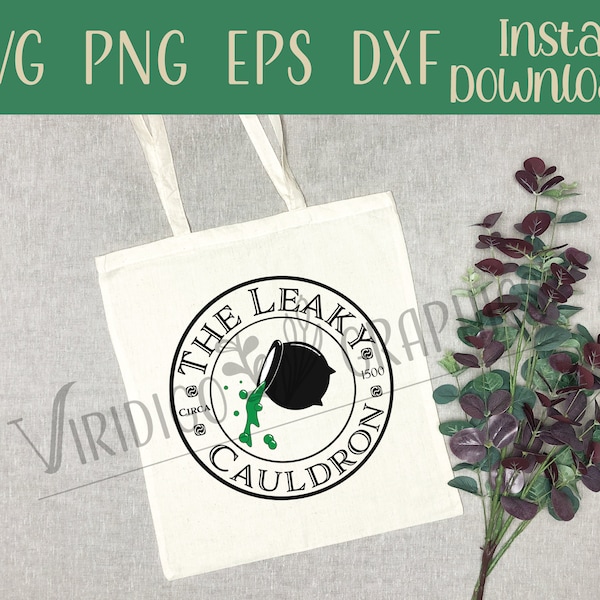 The Leaky Cauldron Potter Store SVG PNG EPS dxf Files Digital Download