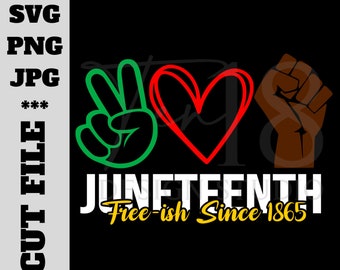 Free-Ish Since 1865 SVG, Black History Svg, Juneteenth 1865 Svg, Juneteenth Svg, Black History Png, June 19 Svg, 1865 Svg
