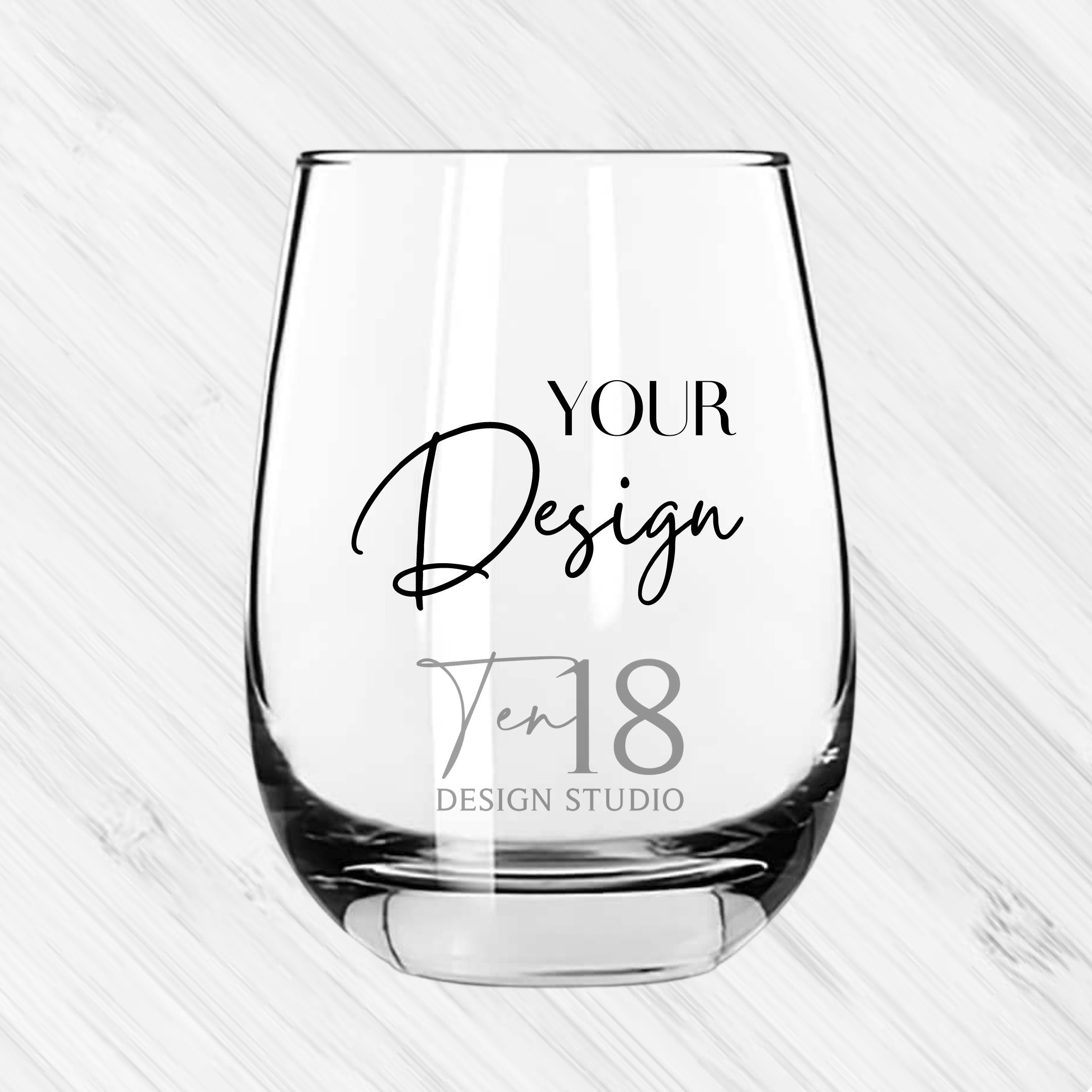 Stemless Wine Glass Mockup Modern Mockup Blank Wine Glass Etsy