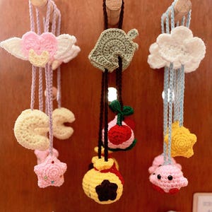 Crochet Car Hanger | Sailor Moon | Animal Crossing | Kirby | Gift Ideas | Car Decor | Anime Car Accessories | Gamer | Car Rear View Mirror