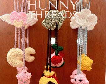Crochet Car Hanger | Sailor Moon | Animal Crossing | Kirby | Gift Ideas | Car Decor | Anime Car Accessories | Gamer | Car Rear View Mirror