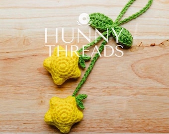 Crochet Paopu Fruit Kingdom Hearts Tote Bag Charm Accessory | Crochet Trinket Charm | Handmade | Gamer Gift | Kawaii Gift | Nostalgic Game