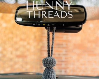 Latte Stone Plush Rearview Mirror Accessory | Car Hanger | Handmade Crochet | Chamorro | Guam | NMI | Rota | Saipan | Tinian | Gift