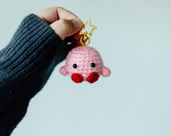 Crochet Kirby | Keychain | Kawaii | Gamer | Amigurumi | Key Accessory | Bag Accessory | Purse Accessory