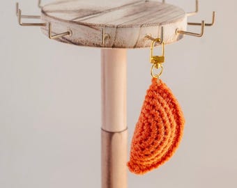 Crochet Empanada Keychain | Guam | Saipan | Rota | Tinian | NMI | Chamorro Empanada | Vigan Empanada | Bag Charm | Gift | Handmade